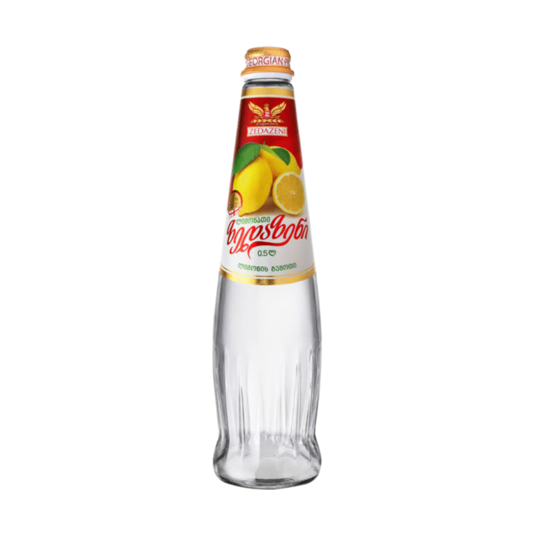 Zedazeni Limon Aromalı Gürcü Gazozu 500 ml Cam Şişe